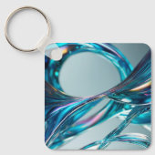 フローティングガラス水 キーホルダー (正面)