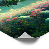 フローティングキャッスルファンタジーアートポスター ポスター (角)