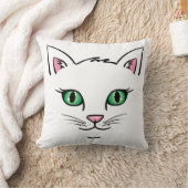 フローティングキャット顔 クッション (ブランケット)