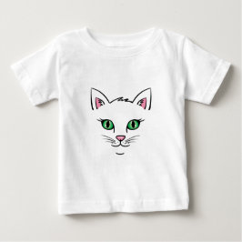 フローティングキャット顔 ベビーTシャツ