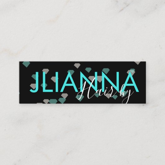 フローティングサロンメイクアップ爪、 ネイルまつげ スキニー名刺 (正面)