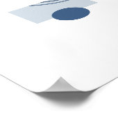 フローティングサークル5抽象芸術アート ポスター (角)