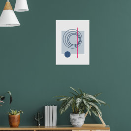 フローティングサークル5抽象芸術アート ポスター