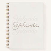 フローティングシグネチャフェード ノートブック (正面)