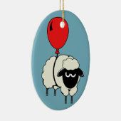 フローティングシープクリスマスオーナメント セラミックオーナメント (右)