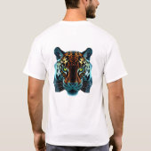 フローティングジャガー顔アートティー Tシャツ (裏面)