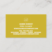 フローティングダック、スイミングプールクリーナー 名刺 (裏面)