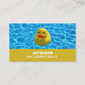 フローティングダック、スイミングプールクリーナー 名刺 (正面)