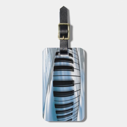 フローティングピアノ鍵 ラゲッジタグ (正面縦)