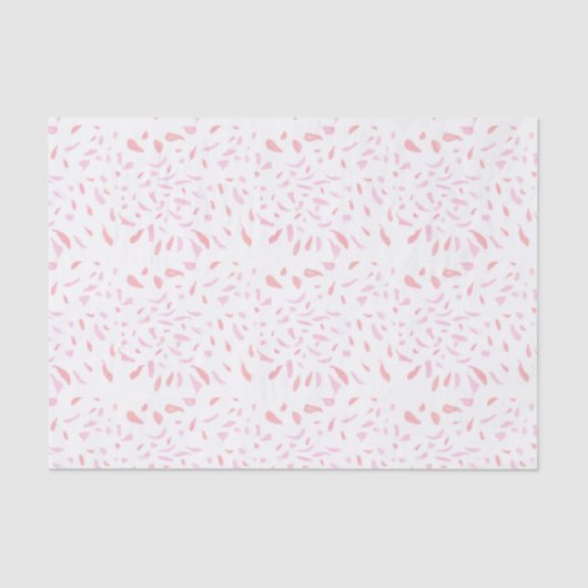 フローティングピンク花びら水彩ティッシュペーパー 薄葉紙 (正面)