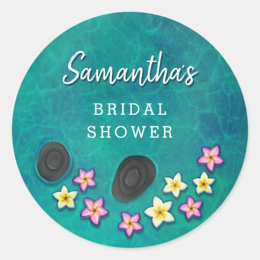フローティングフラワーズスパパーティーシール ラウンドシール (正面)