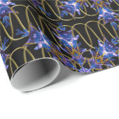 フローティングフレーク2アットナイトラッピング紙 ラッピングペーパー (ロールコーナー)