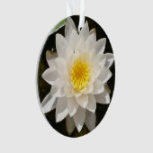 フローティングホワイトスイレン蓮の花 オーナメント (正面)