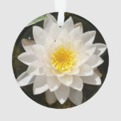 フローティングホワイトスイレン蓮の花 オーナメント (裏面)