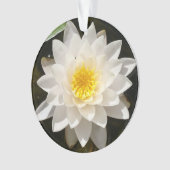 フローティングホワイトスイレン蓮の花 オーナメント (正面)