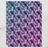 フローティングホワイト羽毛スクラップブック紙 (正面/裏面)