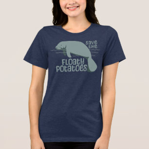 フローティングポテトを救え マナティー トライブレンドTシャツ