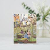 フローティングマーケットバンコク ポストカード (スタンド正面)