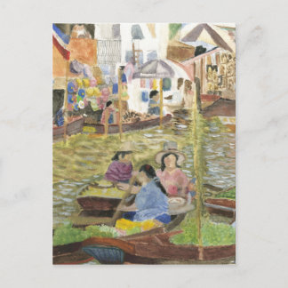 フローティングマーケットバンコク ポストカード