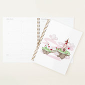 フローティングラブキャッスルイラストレーションロマンチックファンタジー プランナー手帳