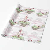 フローティングラブキャッスルイラストレーションロマンチックファンタジー ラッピングペーパー (アンロールド)