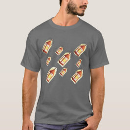 フローティングランタン グロー パターン あったかデザイン Tシャツ