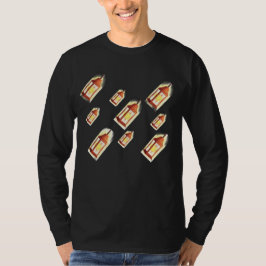 フローティングランタン グロー パターン あったかデザイン Tシャツ
