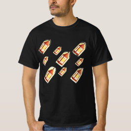 フローティングランタン グロー パターン あったかデザイン Tシャツ