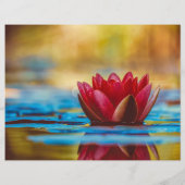 フローティングレッドロータススクラップブック紙 (裏面)