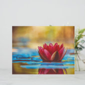 フローティングレッドロータススクラップブック紙 (スタンド正面)