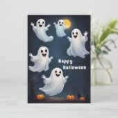 フローティング幽霊ハロウィーンアート 招待状 (スタンド正面)