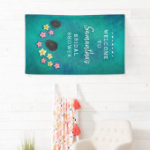 フローティング花スパパーティーウェルカムバナー 横断幕 (インサイチュ)