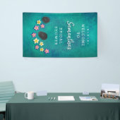 フローティング花スパパーティーウェルカムバナー 横断幕 (トレードショー)