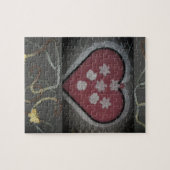 フローティング開花ハート&バタフライ ジグソーパズル (横)