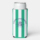 フローティング アンド トーストイング ザ レイク クラブ グリーン ストライプ スリム缶クーラー (Seltzer正面)
