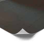 フローティング グリーンアップルと鳥 - 超現実の夢の世界 ポスター (角)