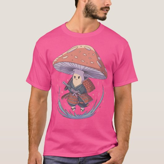 フローティング・サムライ・キノコの精神 Tシャツ (正面)
