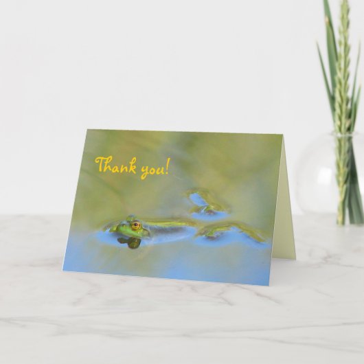 フローティング・フロッグありがとう サンキューカード (正面)
