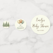 フローティング・ベア・アドベンチャーズ赤ちゃんシャワー コンフェッティ (裏面)