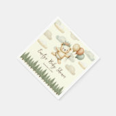 フローティング・ベア・アドベンチャーズ赤ちゃんシャワー スタンダードカクテルナプキン (角)