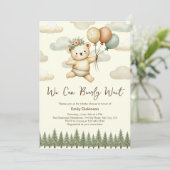 フローティング・ベア・アドベンチャーズ赤ちゃんシャワー 招待状 (スタンド正面)