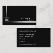 フローティンコーナーモノグラムキューブモダンのカスタム色 名刺 (正面/裏面)