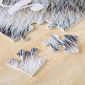 フローティー·タイガー·顔パーソナライズされた名 ジグソーパズル (側面)