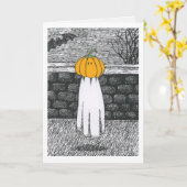 フローティ幽霊カード カード (黄色い花)