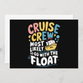 フロートクルーズのスタッフと一緒に行く可能性が最も高い 招待状 (正面/裏面)