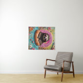 フロートドーナツのコラージュで冷たいスロッおもしろいト タペストリー (インサイチュ(横))