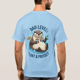 フロート保護& – オッターパパおもしろいTシャツ Tシャツ
