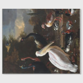 フロート羽毛メルキオール・ドーンデコーター ラッピングペーパー (フラット)