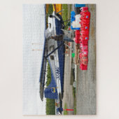 フロート飛行機洗浄、レイクフード、アラスカ ジグソーパズル (縦)