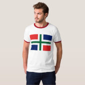 フローニンゲンの旗のTシャツ Tシャツ (正面フル)